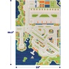 image:imageIVI Mini City 59 L x 39 W Educational Toddler Car Play Mat Rug for Bedroom Kids Den or Playroom411 x 73 Rectangular