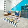 image:imageIVI Thick 3D Childrens Play Mat amp Rug in A Colorful Town Design for Kids with Soccer Field Car Park amp Roads Blue 32 x 45 inchesTraffic Blue