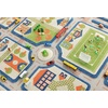 image:imageIVI Thick 3D Childrens Play Mat amp Rug in A Colorful Town Design for Kids with Soccer Field Car Park amp Roads Blue 32 x 45 inchesTraffic Blue