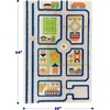 image:imageIVI Thick 3D Childrens Play Mat amp Rug in A Colorful Town Design for Kids with Soccer Field Car Park amp Roads Blue 32 x 45 inchesTraffic Blue
