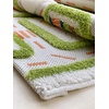 image:imageIVI Thick 3D Childrens Play Mat amp Rug in A Colorful Town Design for Kids with Soccer Field Car Park amp Roads Blue 32 x 45 inchesTraffic Green