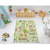 image:imageIVI Thick 3D Childrens Play Mat amp Rug in A Colorful Town Design for Kids with Soccer Field Car Park amp Roads Blue 32 x 45 inchesTraffic Green