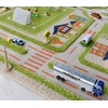 image:imageIVI Thick 3D Childrens Play Mat amp Rug in A Colorful Town Design for Kids with Soccer Field Car Park amp Roads Blue 32 x 45 inchesTraffic Green