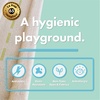 image:imageIVI Thick 3D Childrens Play Mat amp Rug in A Colorful Town Design for Kids with Soccer Field Car Park amp Roads Blue 32 x 45 inchesTraffic Green