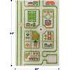 image:imageIVI Thick 3D Childrens Play Mat amp Rug in A Colorful Town Design for Kids with Soccer Field Car Park amp Roads Blue 32 x 45 inchesTraffic Green