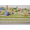 image:imageIVI Thick 3D Childrens Play Mat amp Rug in A Colorful Town Design for Kids with Soccer Field Car Park amp Roads Blue 32 x 45 inchesTraffic Green
