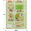 image:imageIVI Thick 3D Childrens Play Mat amp Rug in A Colorful Town Design for Kids with Soccer Field Car Park amp Roads Blue 32 x 45 inchesTraffic Green