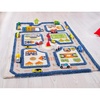 image:imageIVI Thick 3D Childrens Play Mat amp Rug in A Colorful Town Design for Kids with Soccer Field Car Park amp Roads Blue 32 x 45 inchesTraffic Blue