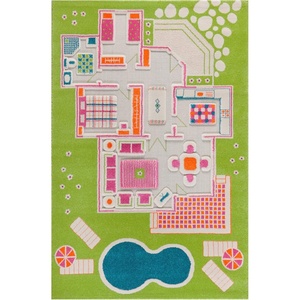 image:imageIVI 3D Play Carpets 78 x 525 Inch Play House Educational Toddler Mat Rug for Bedroom Kids Den or Playroom Large