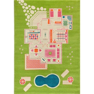 image:imageIVI 3D Play Rugs Playhouse Green 63x905 inches
