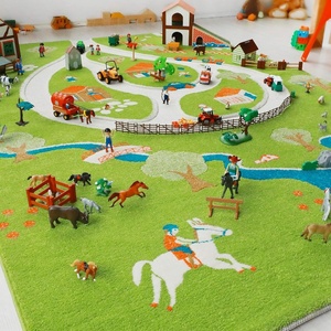 image:imageIVI Farm Soft Thick Nursery 3D Play Mat Rug NonToxic HypoAllergenic StainResistant for Baby Toddler Children Educational Playroom and Bedroom 59 L x 39 W
