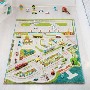 image:imageIVI Mini City 59 L x 39 W Educational Toddler Car Play Mat Rug for Bedroom Kids Den or Playroom33 x 411 Rectangular