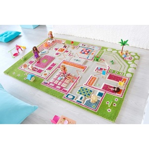 image:imageIVI Playhouse Green 3D Play Mat NonToxic Stain Resistant Educational Montessori Activity Toys for Kids Medium 59 L x 39 WGreen